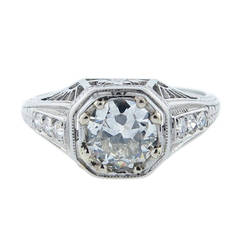 Art Deco Diamond Platinum Ring