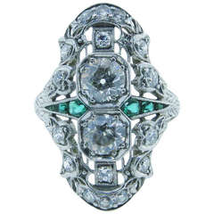 Art Deco Diamond Dinner Ring