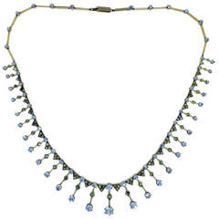 Enchanting Antique Diamond Fringe Necklace