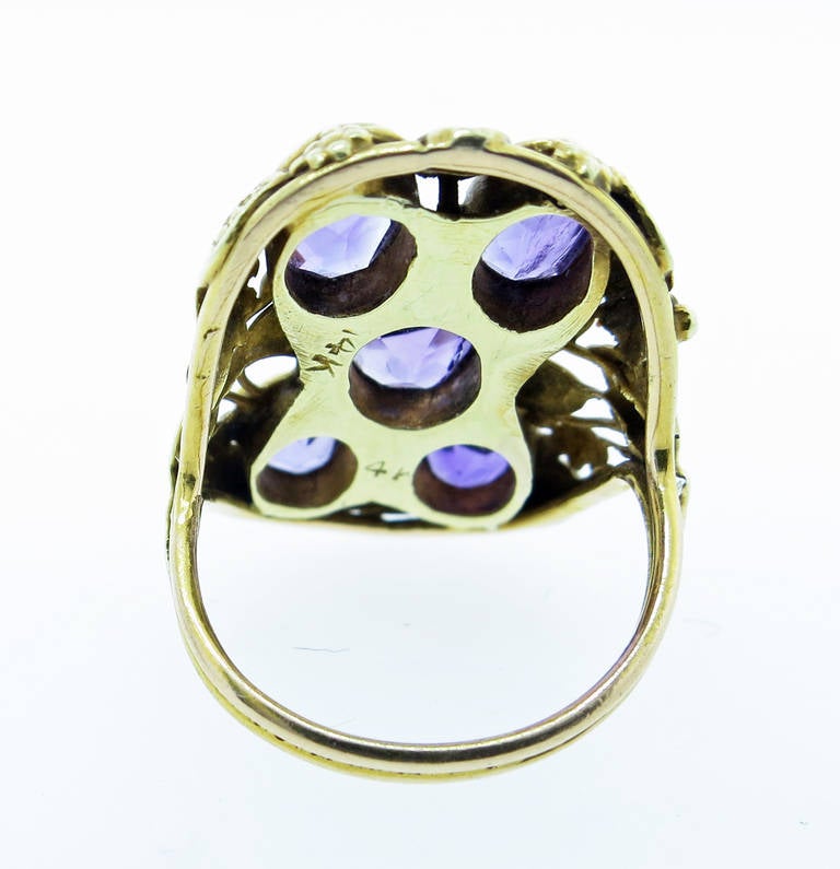 Arts & Crafts Amethyst Ring