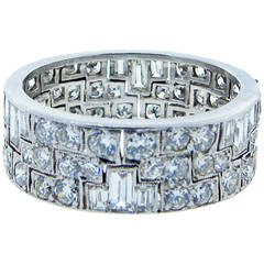 Antique A Very Special Art Deco Diamond Eternity Band