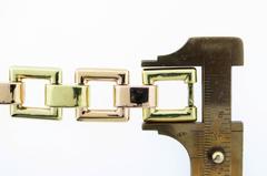 Retro Two Color Gold Bracelet