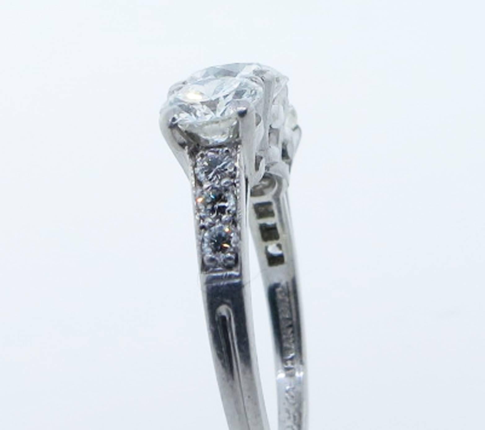 Women's Tiffany & Co.  2.2 Carat Diamond Platinum Ring For Sale