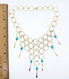 Robert Lee Morris Turquoise Bib Necklace