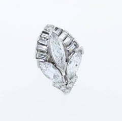 1950s Marquise Diamond Platinum Ring