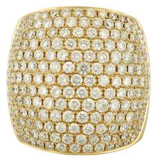 Burdeen's Exquisite Wide Domed Pave Diamond Gold Band