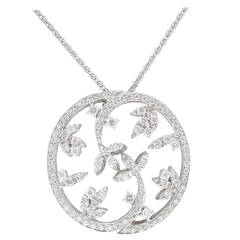 burdeens Burdeen
s Spectacular Diamond Gold Round Medallion Pendant Necklace