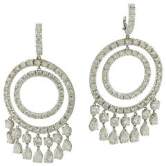 Chandelier style Diamond earrings.