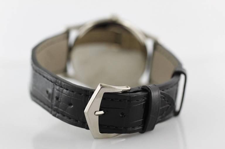 Patek Philippe White Gold Calatrava Wristwatch Ref 5196G For Sale 3