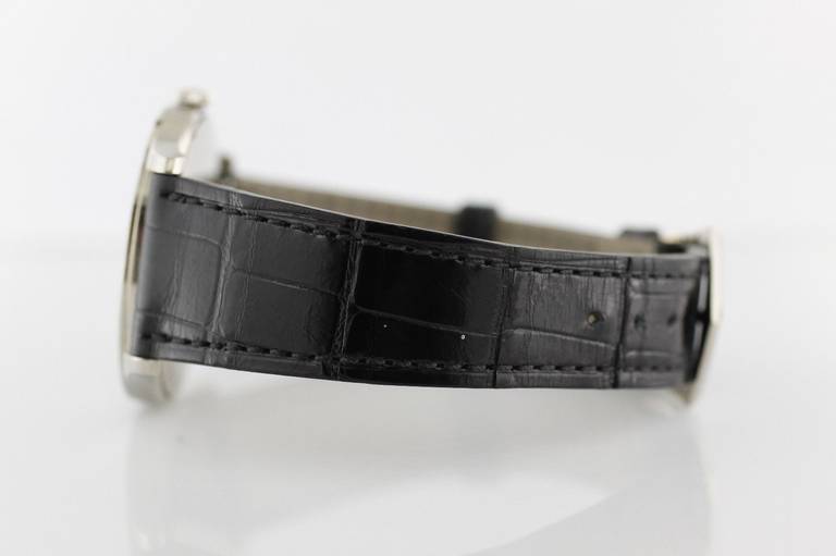 Patek Philippe White Gold Calatrava Wristwatch Ref 5196G For Sale 4