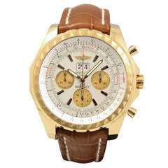 Breitling Yellow Gold Bentley Chronograph Wristwatch with Date