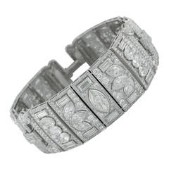 Stunning Victorian Style Diamond Panel Bracelet