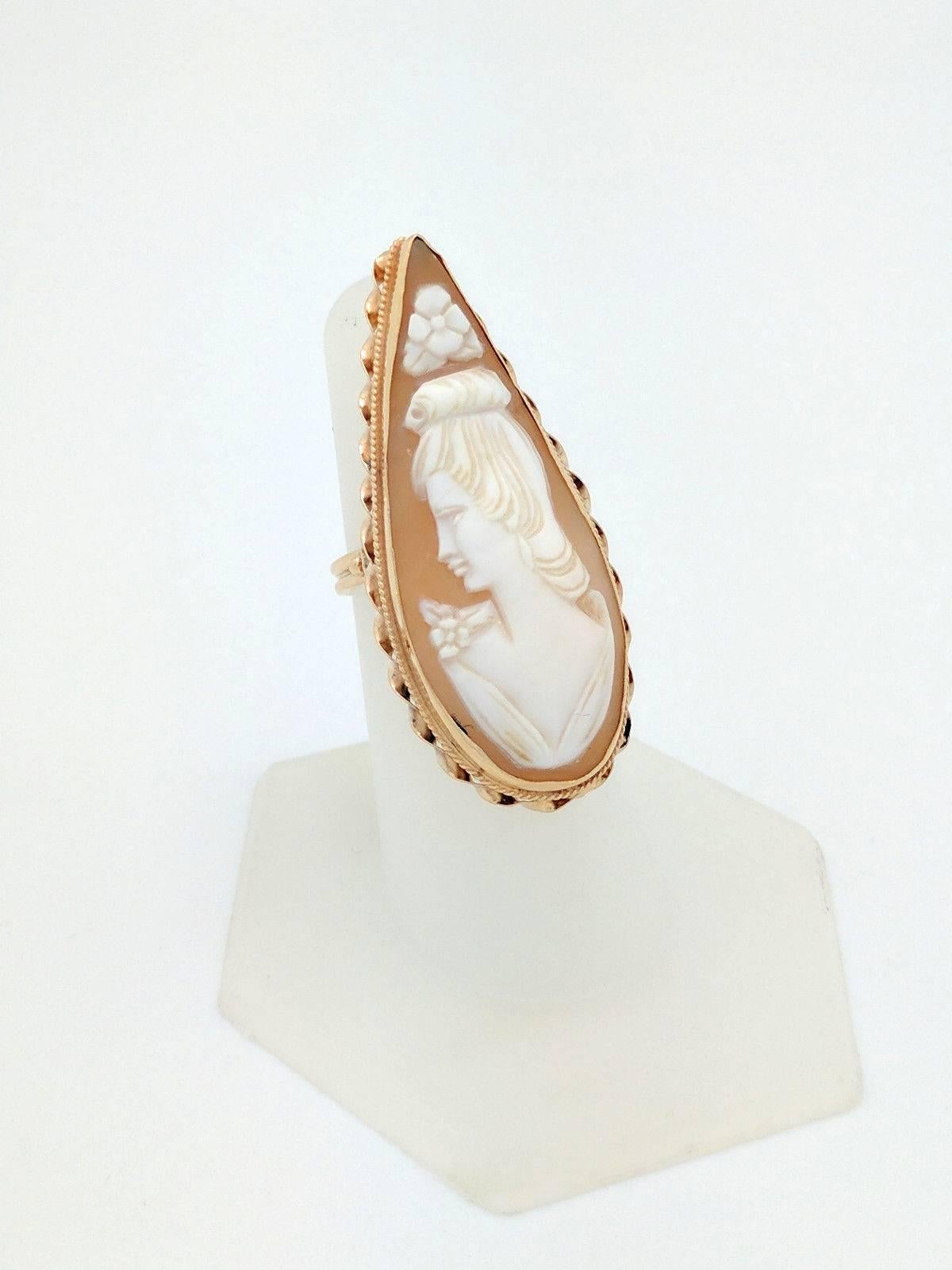 gold cameo rings