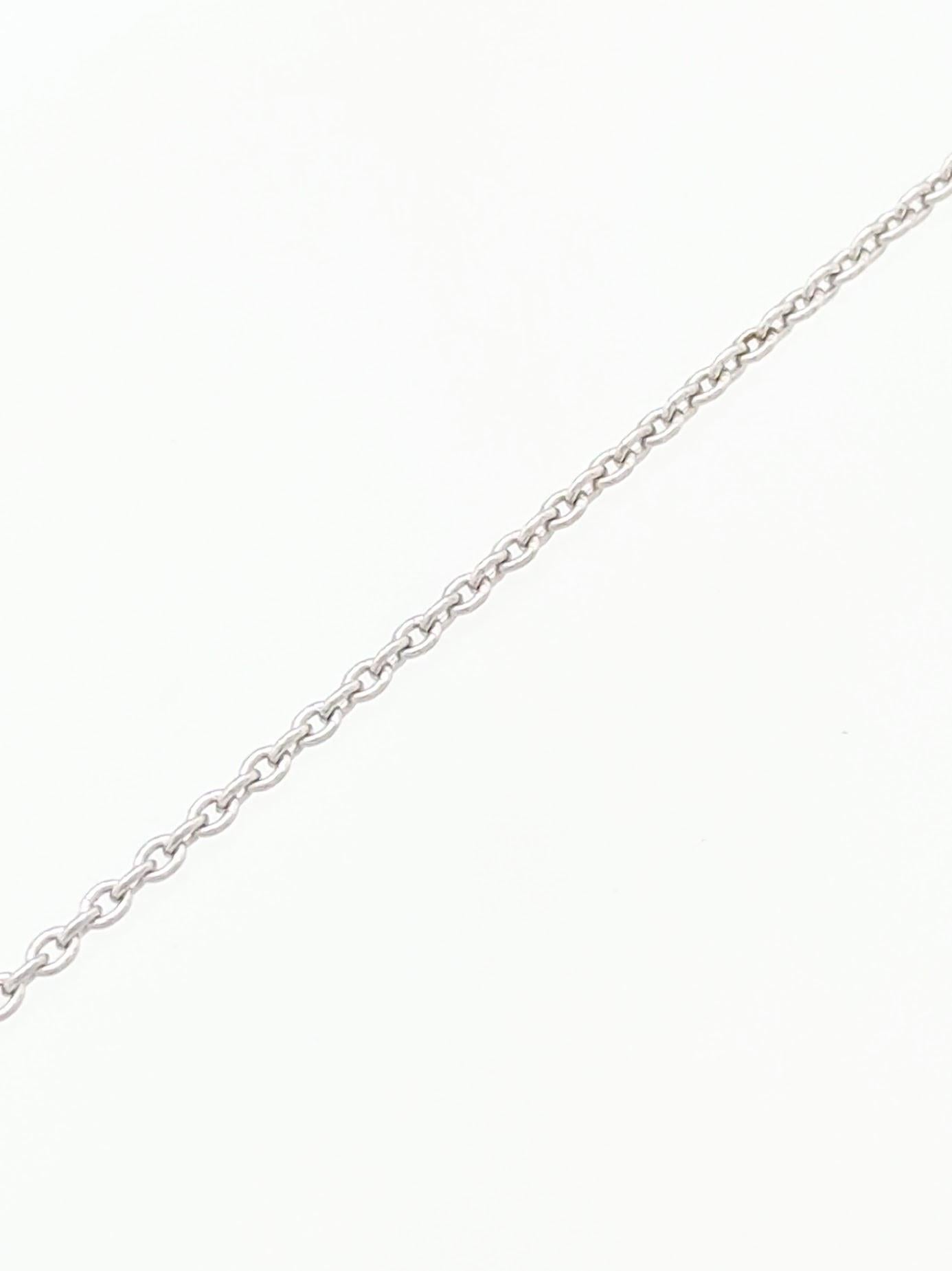 .63 Carat Heart Shaped Diamond Pendant Necklace SI1/H For Sale 4