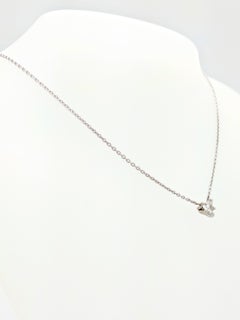 .63 Carat Heart Shaped Diamond Pendant Necklace SI1/H