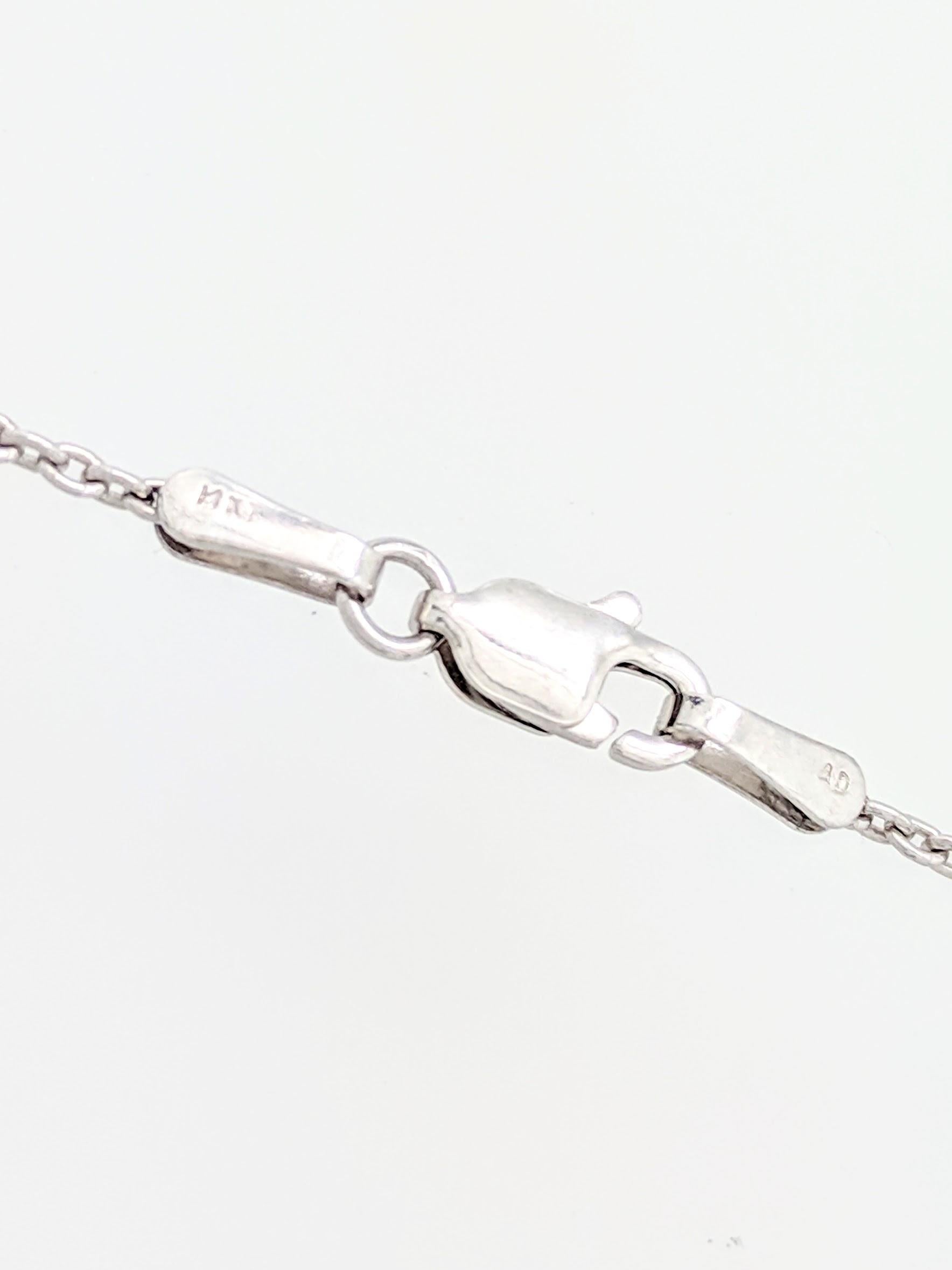 .63 Carat Heart Shaped Diamond Pendant Necklace SI1/H For Sale 5