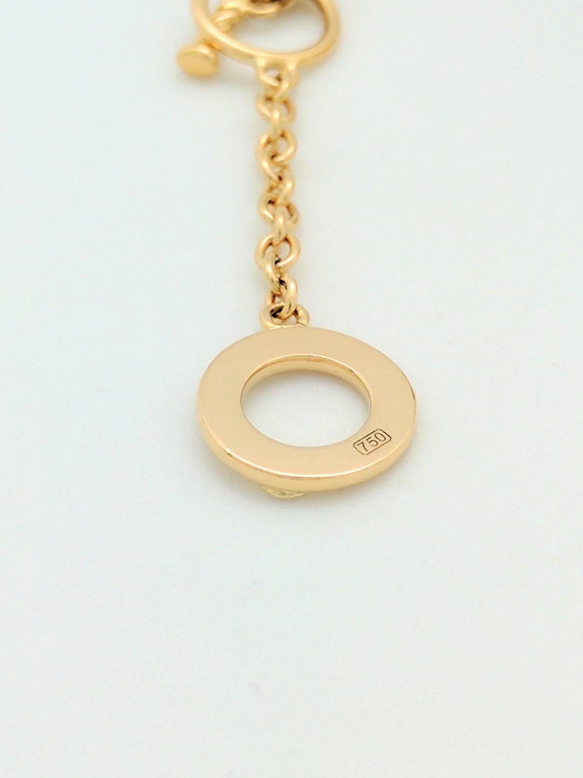 Women's Roberto Coin Mauresque Diamond Gold Teardrop Pendant Necklace