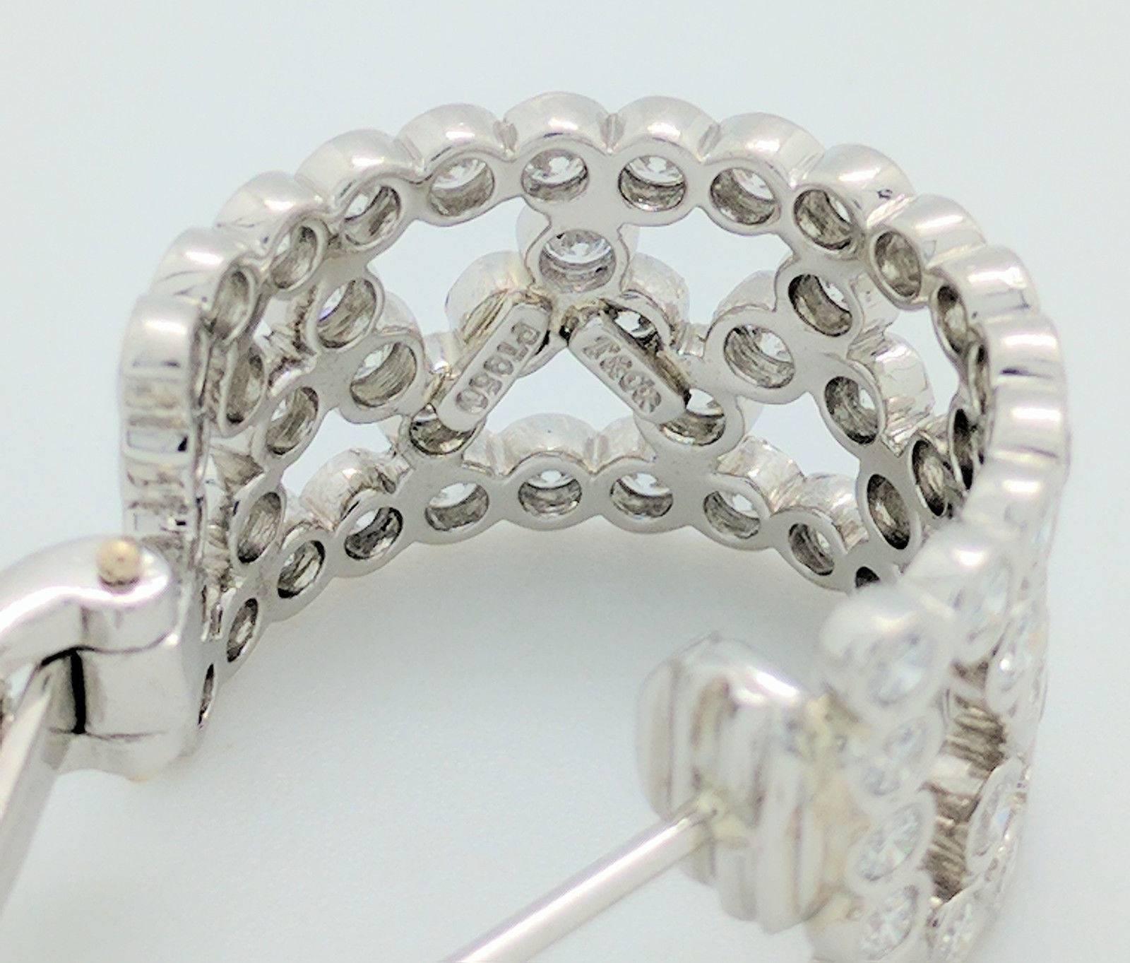 Tiffany & Co. Platinum Bubbles Diamond Hoop Earrings 3