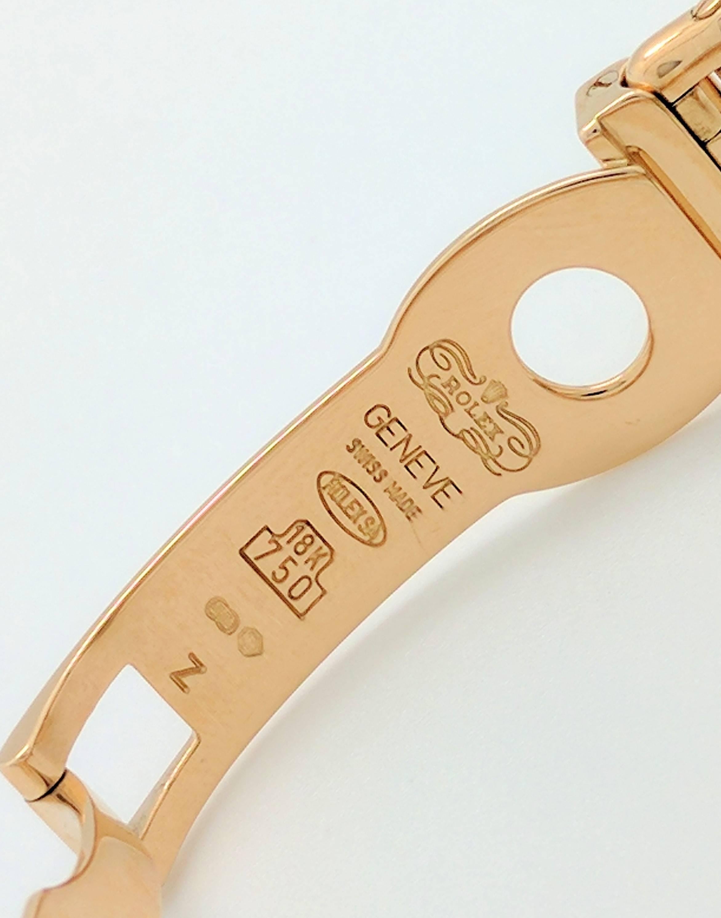 Rolex Ladies Yellow Gold Diamond Masterpiece Pearlmaster Automatic Wristwatch 4