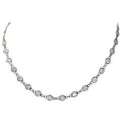 Diamond Platinum 7.77 Carat Necklace 4