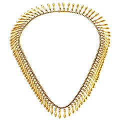 Gold Pampilles Choker Necklace 1