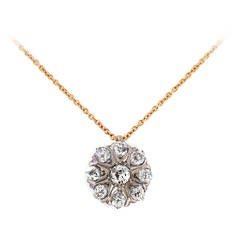 Original Gold Platinum Cluster Pendant Original Gold Platinum Cluster Pendant