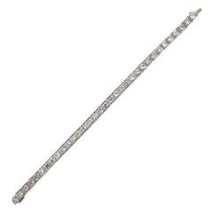 8.5 Carat Art Deco Diamond Bracelet in Platinum 10