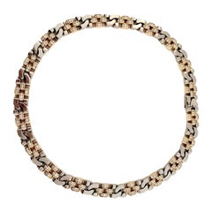 Rolex 5 Carat Diamond Two-Color Gold Necklace