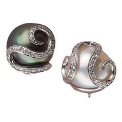 South Sea and Tahitian Pearl  Earrings