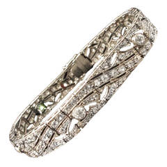 7.5 Carat Diamond Platinum Bracelet 7