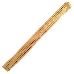 Pink Gold Heavy Five-Strand Bracelet 8