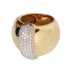 Dramatic Diamond Gold 1.36 Carat Cocktail Ring