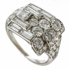 Art Deco Fine Quality Diamond Wrap over Ring, circa 1930