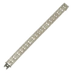 Edwardian Fine Quality Diamond Platinum Bracelet, circa 1910