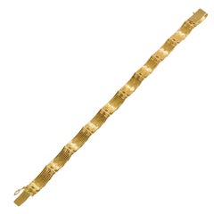Edwardian 15 Carat Gold Bracelet, circa 1910