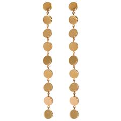 Lizunova Geometric Drop Earrings in Rose Gold