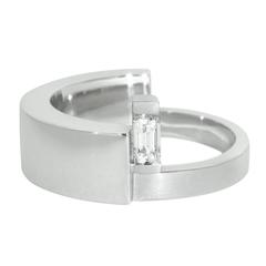 Lizunova Baguette Diamond 18 karat White Gold Ring