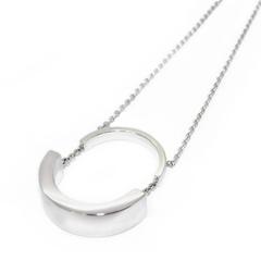 Lizunova Geometric Pendant Necklace in White Gold