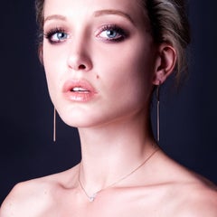 Lizunova Rose Gold Drop Earrings