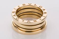 Bulgari B Zero Three-Band 18 Karat Yellow Gold Ring