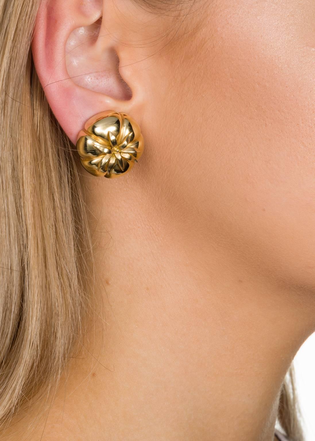 Women's Judith Leiber 18 Karat Yellow Gold Heirloom Tomato Earrings