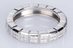 Chopard 'Ice Cube' Collection 18 Karat White Gold Diamond Band Ring