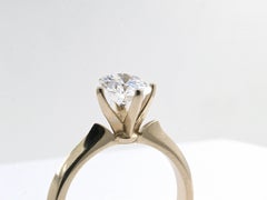 GIA Certified Diamond 1.07 Carat F Color and VVS2 Clarity, Laser Inscription