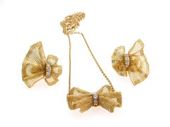 Van Cleef & Arpels Necklace and Earrings Demi Parure, Diamonds and 18 Karat Gold