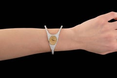 Chopard Yellow and White Gold White Diamond Wristwatch, circa 1990