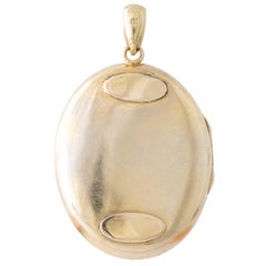 Antique Austro-Hungarian 18 Carat Yellow Gold and Diamond Locket