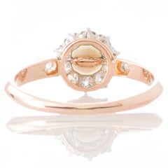 Antique French Pearl and Diamond Cluster Ring