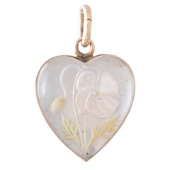 Reverse Crystal Heart Pendant Murrle Bennett & Co