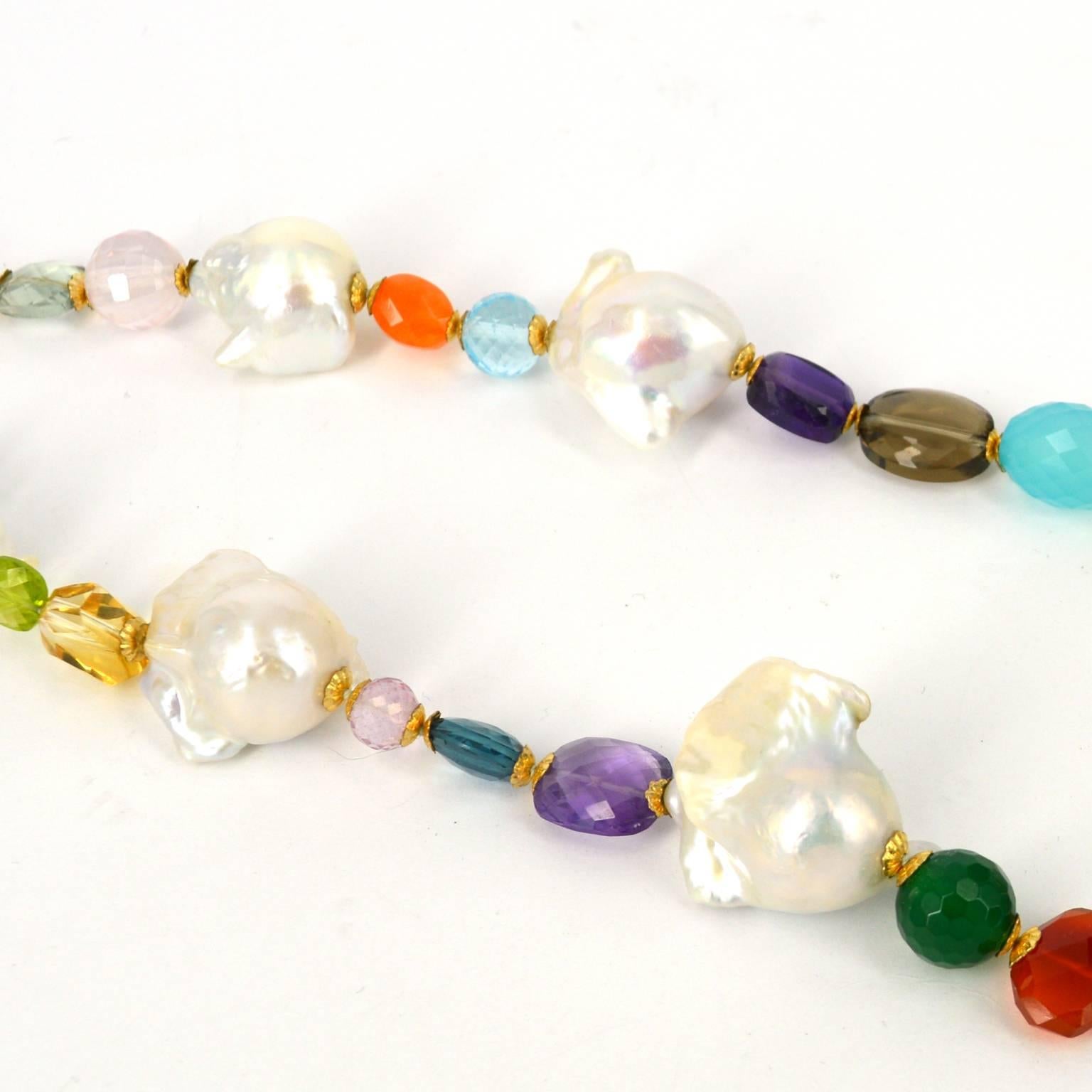 large gemstone necklace