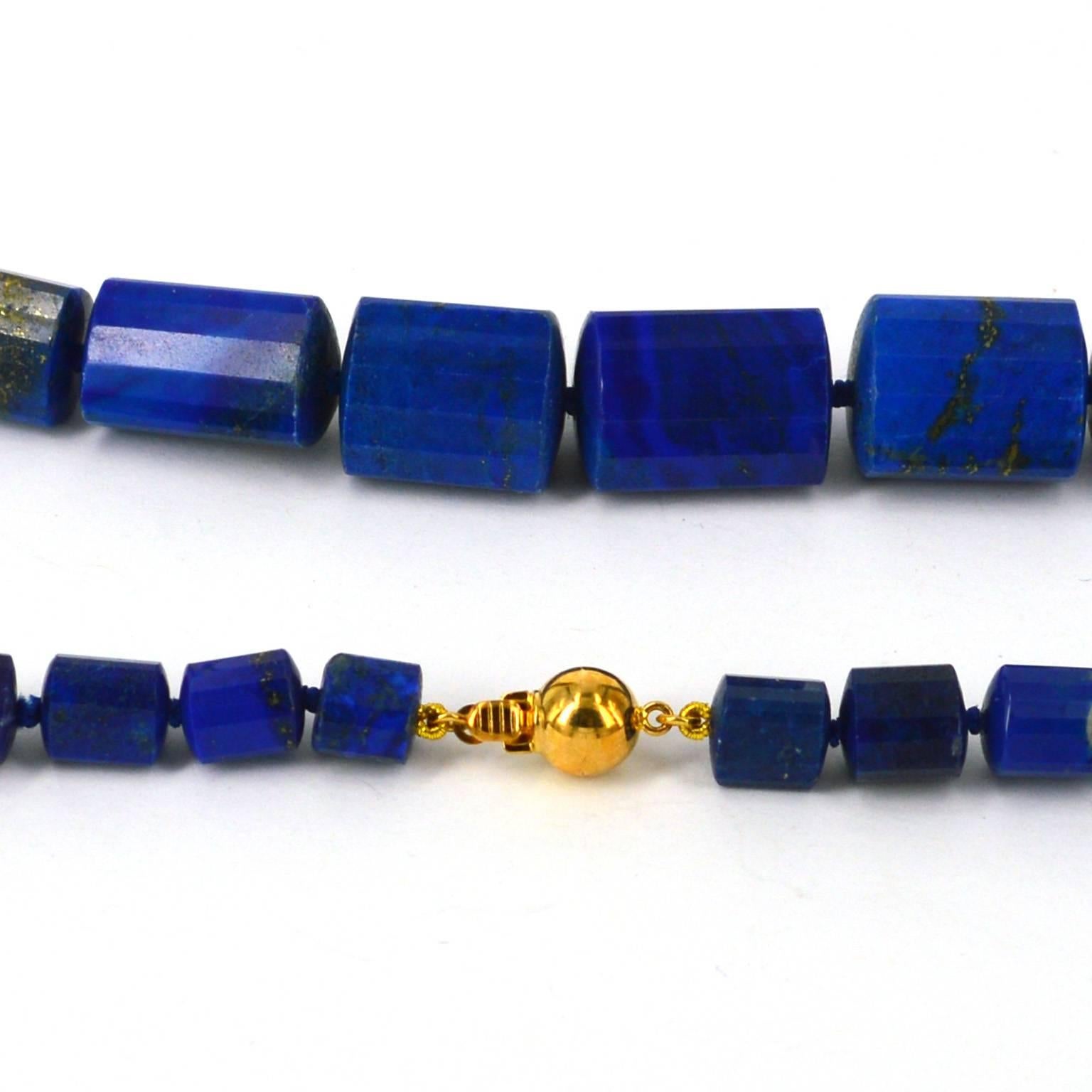 Decadent Jewels Lapis Lazuli Gold Necklace In New Condition In Sydney, AU